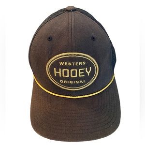 Vintage Western HOOEY Original High End SnapBack Trucker Baseball Hat NICE OS